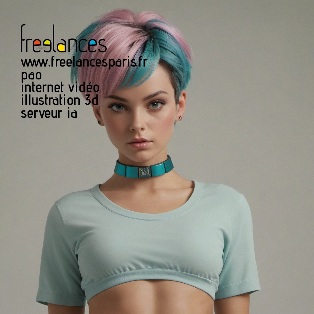 Pao mise en page internet vidéo illustration 3d serveur IA générative AI freelance paris studio de création magazines 8l4t5sl0